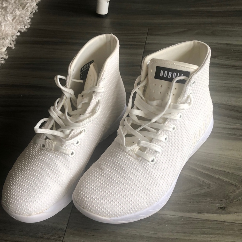 Almost new all white high tops